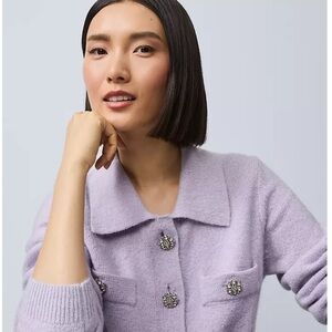 NWT Embellished Collared Cardigan by Ann Taylor!